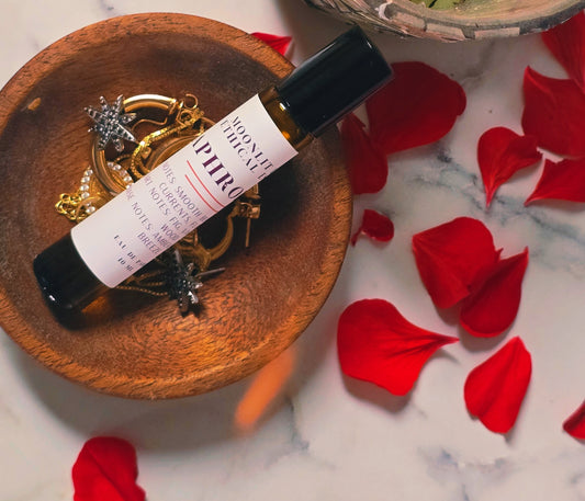 Aphrodite Roller Ball Case — Moonlit Lotus Ethical Essence