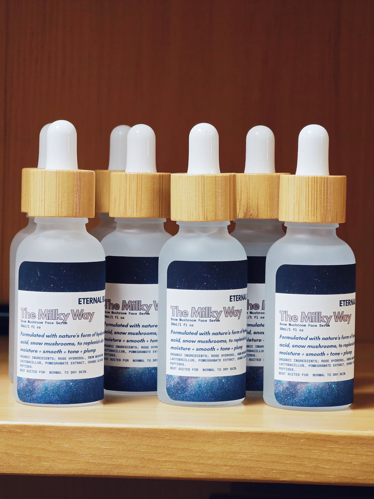 The Milky Way Hyaluronic Acid Hydration Face Serum, with Rose Hydrosol, & Orange Blossom Peptides