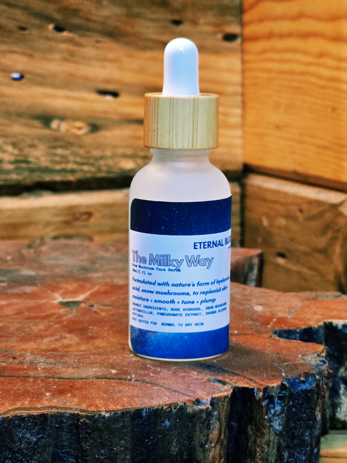 The Milky Way Hyaluronic Acid Hydration Face Serum, with Rose Hydrosol, & Orange Blossom Peptides